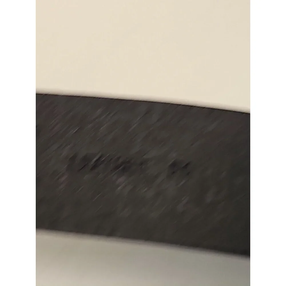 PERRY ELLIS Portfolio  Mens Black Full Grain Leather Casual‎ Belt 42 Excellent